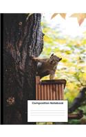 Composition Notebook: Cute Squirrel Wide Ruled Notebook Gift For Men Women Kids