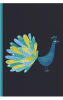 Notes: A Blank Guitar Tab Music Notebook with Cute Peacock Cover Art