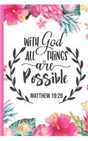 With God All Things Are Possible Matthew 19