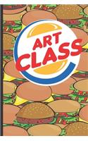 Art Class: School Subject Notebook, 6x9 120 page lined paperback notebook.