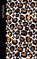 White Leopard Print Notebook