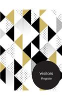 Visitors Register: Visitor Log Book & Register, Login Notebook, Record Guest Sign-In, Register Book. Includes Sections For Date, Visitor, Name, Address, Phone, & Email