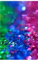 Sparkling Rainbow Confetti Sequin: Bullet Journal Notebook Dot Grid 5.5 X 8.5