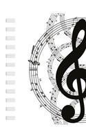 Blank Music Sheets Notebook