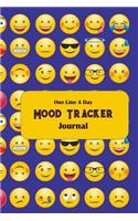 One Line a Day Mood Tracker Journal: Thirty-One-Day, Emoji, Condensed Mood Diary, Complete with Sketch Areas and Color Charts.
