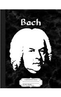 Vintage Front Bach Composition Notebook: College Ruled 93/4 X 71/2 100 Sheets 200 Pages for Writing