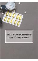 Blutdruckpass Mit Diagramm: Blutdruck Tagebuch Zum Ausfüllen