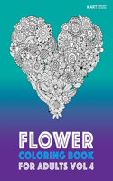 Flower Coloring Book For Adults Vol 4