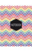 Notebook: Inspiration Notebook / Dot Grid Notebook / Blank Note / Size 8x10 / 120 Pages / Soft Cover / Glossy Cover / Colorful Line Design