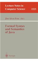 Formal Syntax and Semantics of Java