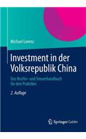 Investment in Der Volksrepublik China