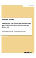 Einfluss von Aktienkursvolatilitäten auf das Desinvestitionsverhalten deutscher Konzerne