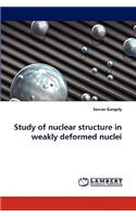 Study of nuclear structure in weakly deformed nuclei