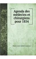 Agenda des médecins et chirurgiens pour 1854