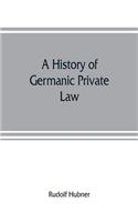 history of Germanic private law