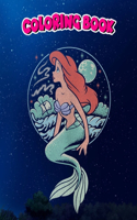 Coloring Book: The Little Mermaid Ariel Space Gazing Tank Top, Children Coloring Book, 100 Pages to Color