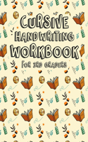 Cursive Handwriting Workbook for 3rd Graders: Cursive Writing Books for Kindergarten. Halloween Cursive Writing Practice Workbook for teens, tweens.