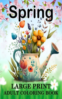 Spring Coloring Book for Adults