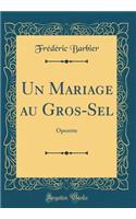 Un Mariage Au Gros-Sel: Operette (Classic Reprint)
