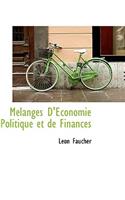 M Langes D' Conomie Politique Et de Finances