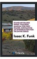 STANDARD READER SERIES; TEACHERS' MANUAL