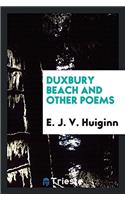 Duxbury Beach and Other Poems