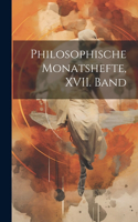 Philosophische Monatshefte, XVII. Band