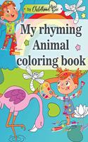 My rhyming animals coloring book