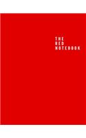 The Red Notebook: Unlined/Plain Notebook - Large (8.5 x 11 inches) - 110 Pages, Softcover Journal