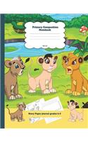 Primary Composition Notebook Story Paper Journal Grades K-2