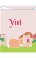 Yui Personalized Sketchbook Journal Notebook: A Sketchbook, Daily Diary, Composition Book Combo, Gift Idea for Someone Named Yui!!