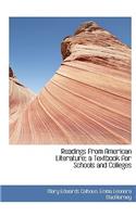 Readings from American Literature; A Textbook for Schools and Colleges