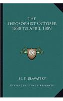 Theosophist October 1888 to April 1889