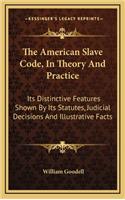 The American Slave Code, In Theory And Practice