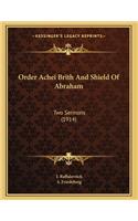 Order Achei Brith And Shield Of Abraham