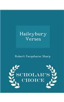 Haileybury Verses - Scholar's Choice Edition