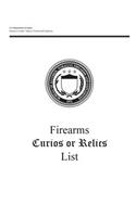 Firearms Curios or Relics List