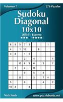 Sudoku Diagonal 10x10 - Difícil a Experto - Volumen 7 - 276 Puzzles