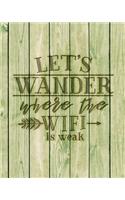 Let's Wander Where The WiFi Is Weak
