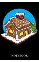 Notebook: Gingerbread House