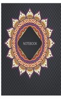 Notebook Mandala, Letter Size, Mandala Paper, Mandala Cover, 8.5