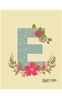 Perfect personalized initial diary Rustic Floral Initial Letter E Alphabet Lover Journal Gift For Class Notes or Inspirational Thoughts.: For anyone whose Name ... gifts. Makes a Great Birthday or christmas Gift.