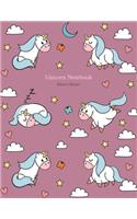 Magical Unicorn #01, Unicorn Wide Ruled Journal Notebook for Kids, Unicorn Diary for Kids, Unicorn Notebook for Girls