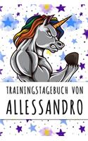 Trainingstagebuch von Allessandro: Personalisierter Tagesplaner für dein Fitness- und Krafttraining im Fitnessstudio oder Zuhause