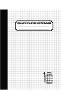 Graph Paper Notebook. Quad Ruled-4 Squares Per Inch: Grid Notebook/Graph Paper Composition/Grid Paper Journal 8.5x11 in. White