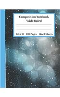 Composition Notebook Wide Ruled Lined Sheets
