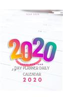 Day Planner Daily Calendar 2020