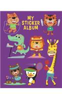 My Sticker Album: Awesome Sticker Album For Collecting Stickers, Doodling, Sketching, Drawing - To Put Stickers In Blank Permanent Stickers Book for Boys, Girls, Kids