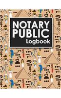 Notary Public Logbook: Notarial Record Book, Notary Public Book, Notary Ledger Book, Notary Record Book Template, Cute Ancient Egypt Pyramids Cover(13 Notary Public Logbooks)