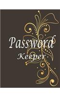 Password Keeper: password keeper book Size 8.5x11inches, 120 pages Big column for recording. Internet Password book for seniors,